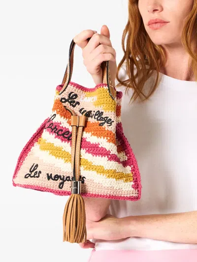 Lancel S Striped-pattern Bucket Bag In Multi