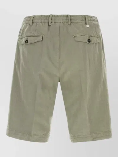 Pt Torino Green Solid Shorts In Green