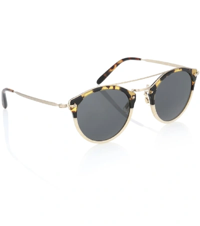 Shop Oliver Peoples Remick Sunglasses In Brown