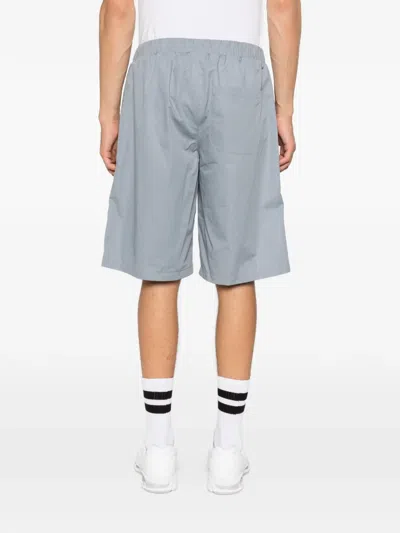 Rier Elasticated Cotton Bermuda Shorts In Gray