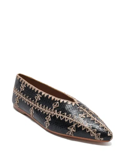 Maliparmi Patchwork Loafers In Black