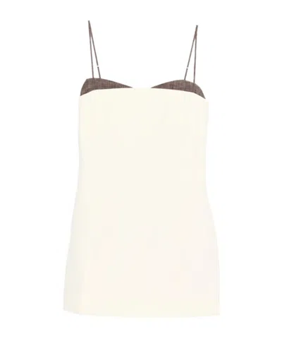 Entire Studios Adjustable-strap Panel Mini Dress In Multi