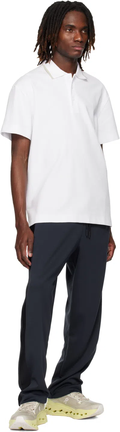 On White Courtside Polo In White