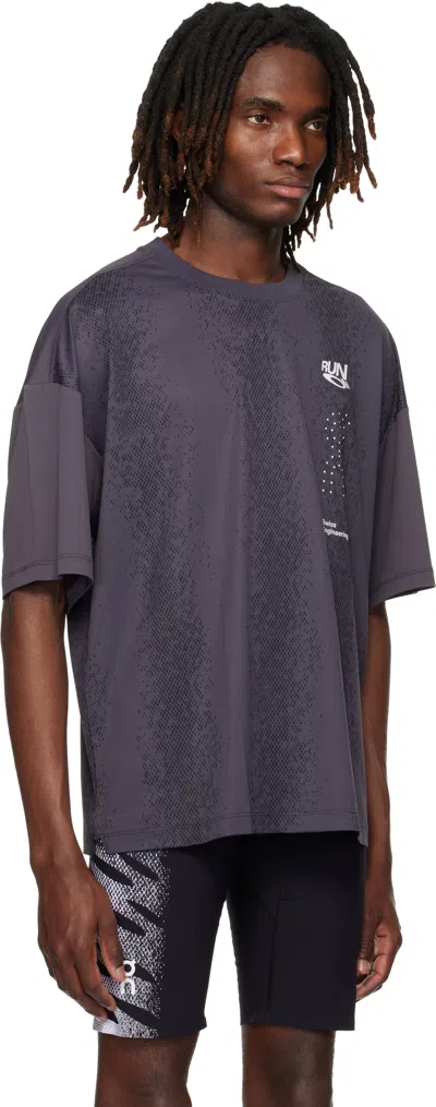 On Gray Performance Volt Running T-shirt In Gray