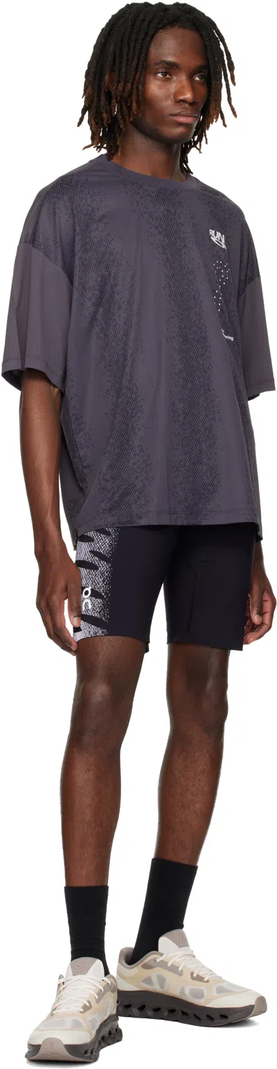 On Gray Performance Volt Running T-shirt In Gray