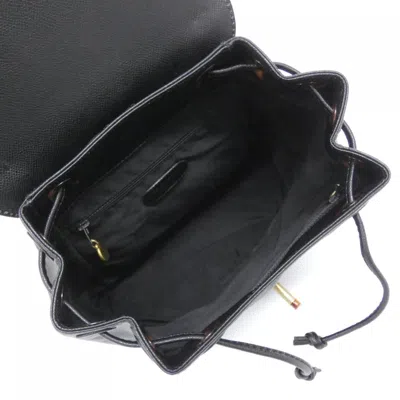 Pre-owned Chanel Black Leather Backpack ()