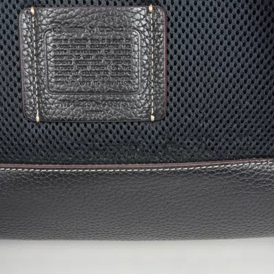 Pre-owned Coach Black Leather Backpack ()