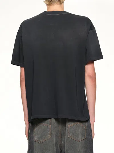 Represent Oversized Printed Cotton T-shirt In Black