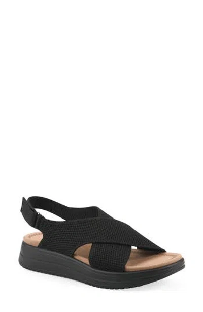 Cliffs By White Mountain Harleen Flatform Slingback Sandal In Black