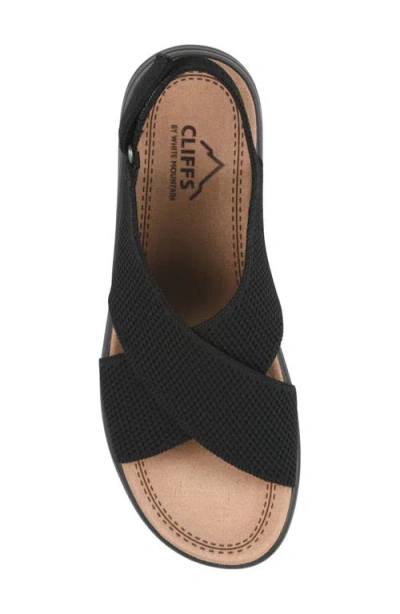 Cliffs By White Mountain Harleen Flatform Slingback Sandal In Black