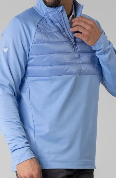 Levelwear Frequency Quarter Zip Pullover In Burgundy