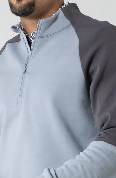 Levelwear Crown Midlayer Quarter Zip Pullover In Gray