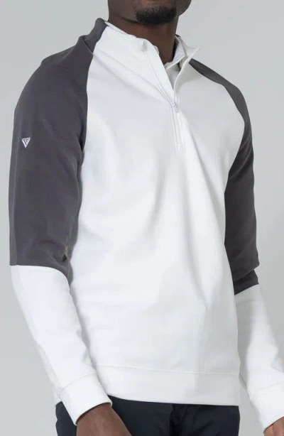 Levelwear Crown Midlayer Quarter Zip Pullover In Yellow
