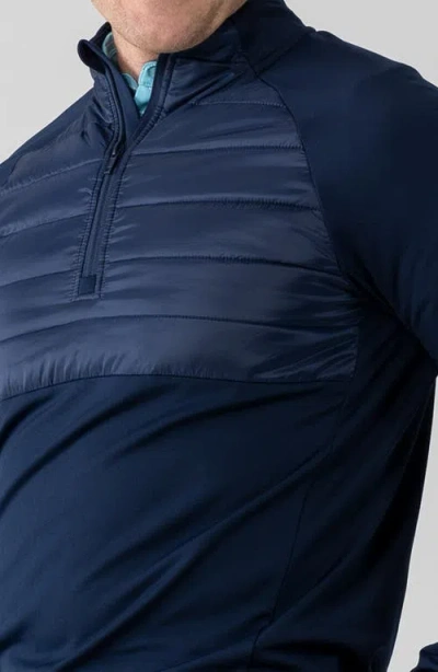 Levelwear Frequency Quarter Zip Pullover In Blue