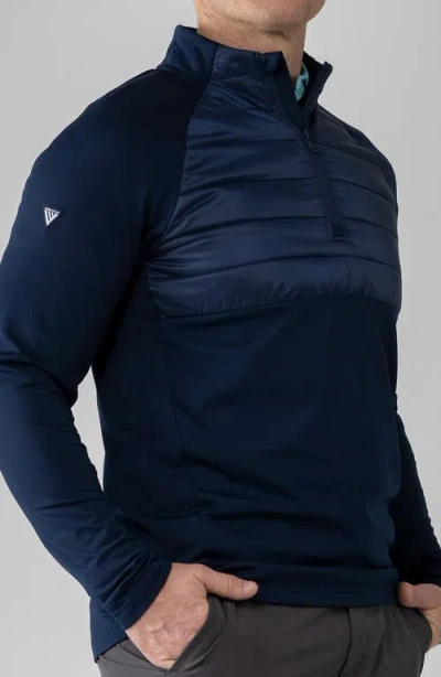 Levelwear Frequency Quarter Zip Pullover In Blue