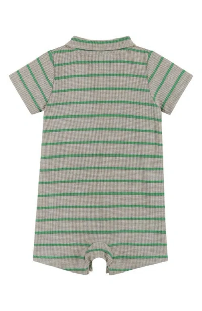 Andy & Evan Waffle Romper In Gray