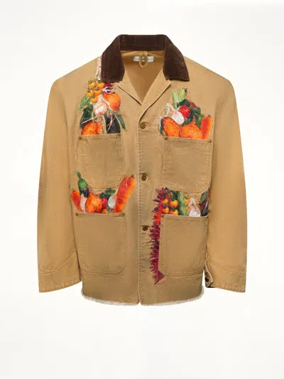 Doublet Vegetable Embroidery Work Jacket In Sand