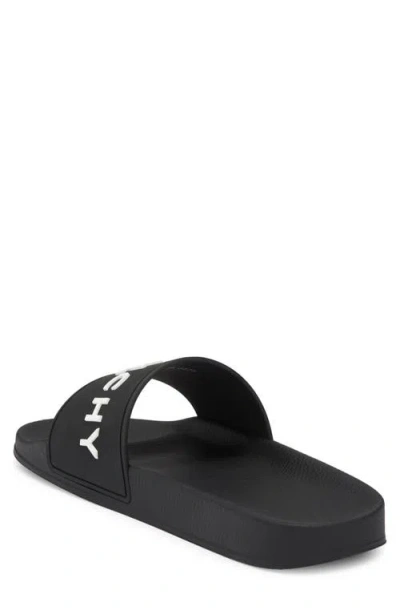Givenchy Logo-debossed Slides In Black