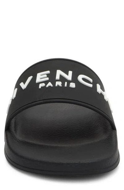 Givenchy Logo-debossed Slides In Black