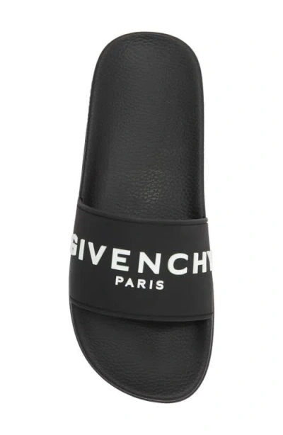 Givenchy Logo-debossed Slides In Black