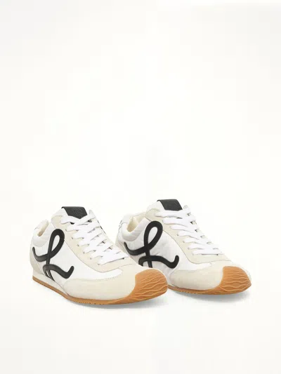 Loewe Ballet Runner 2.0 Nylon And Calfskin Low-top Sneakers In White
