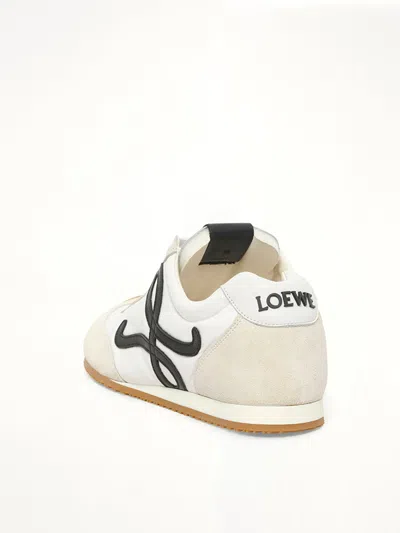 Loewe Ballet Runner 2.0 Nylon And Calfskin Low-top Sneakers In White