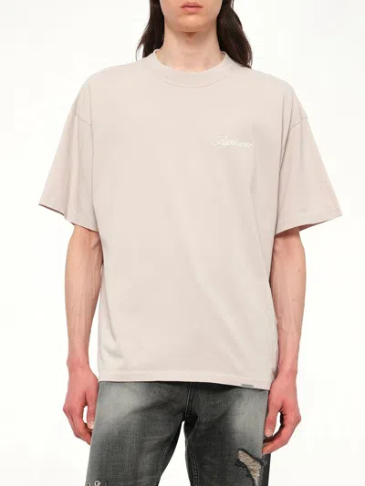 Represent Script-logo Cotton T-shirt In Multi
