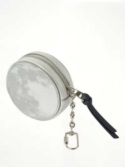 Loewe Rabbit Pattern Change Purse In Metallic