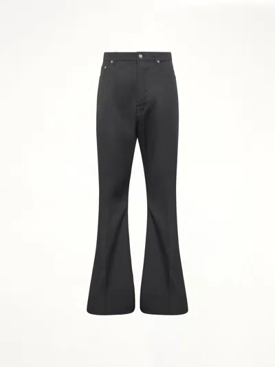 Rick Owens Bolan Bootcut Belt Loop Five Pocket Trousers In Black