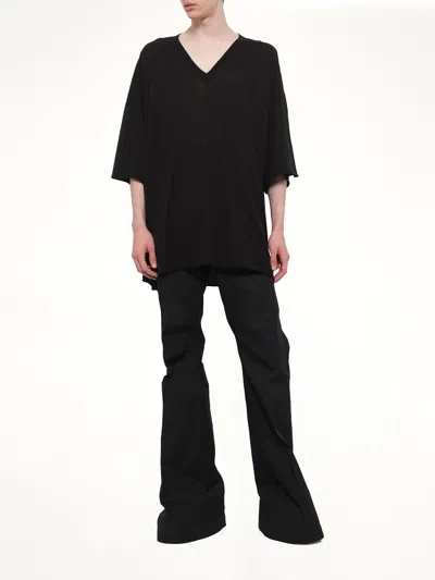 Rick Owens Bolan Bootcut Belt Loop Five Pocket Trousers In Black