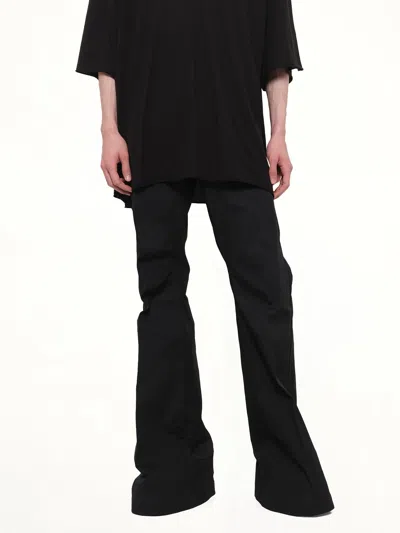Rick Owens Bolan Bootcut Belt Loop Five Pocket Trousers In Black