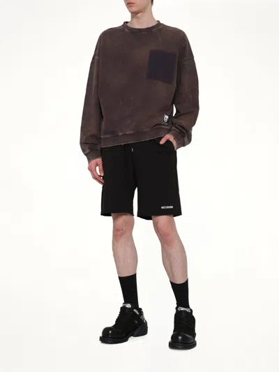 We11 Done Basic Logo Shorts In Black