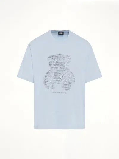 We11 Done Coding Teddy T-shirt In Blue