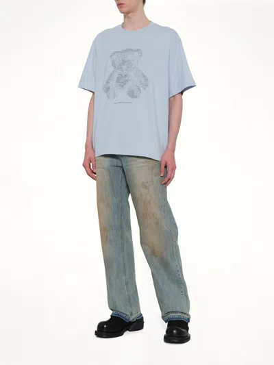 We11 Done Coding Teddy T-shirt In Blue