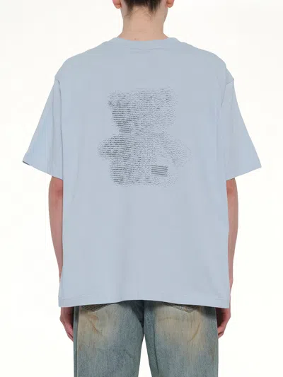 We11 Done Coding Teddy T-shirt In Blue