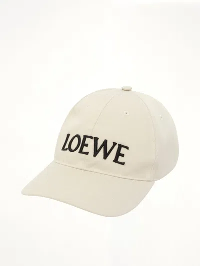 Loewe Louis Wain Logo-embroidered Cotton-twill Baseball Cap In White