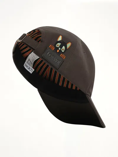 Loewe X Louis Wain Embroidered Baseball Cap In Black