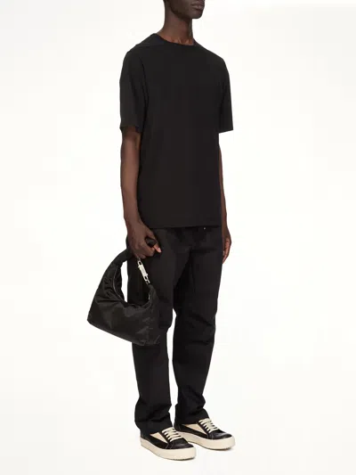 Rick Owens Gemini Shoulder Bag Adjustable Strap Hardware In Black