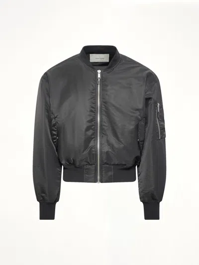 Entire Studios Cropped Broad Bomber In Black