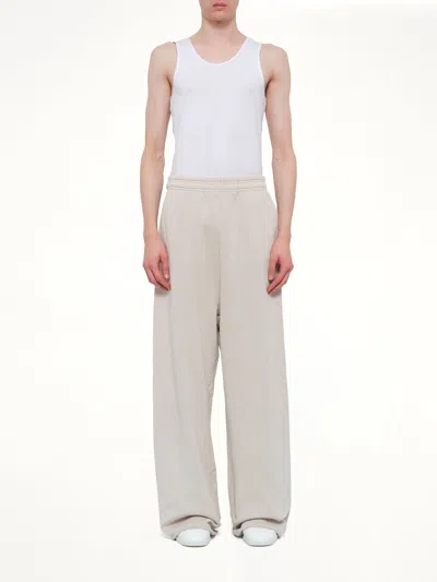 Entire Studios Pants In Beige Cotton In White