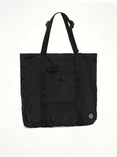 Stone Island Zip Pocket Bag With Internal Snap Pocket And Compass Logo Patch In Red