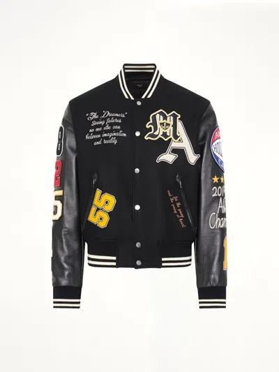 Amiri Patch Varsity Jacket In Black