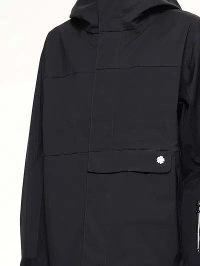 Vowels Shell Jacket In Black