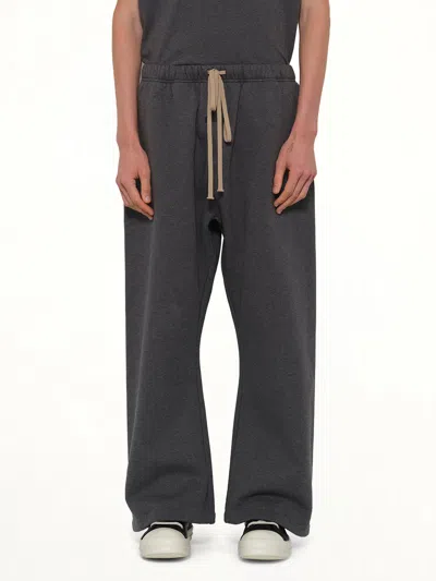 Essentials Elasticated Drawstring Trousers In Gray