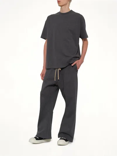 Essentials Elasticated Drawstring Trousers In Gray