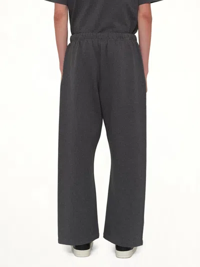 Essentials Elasticated Drawstring Trousers In Gray