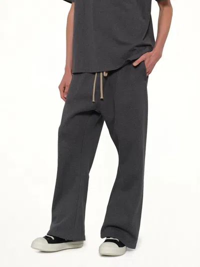 Essentials Elasticated Drawstring Trousers In Gray