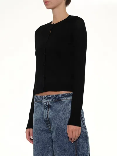 Alaïa Layer Cardigan In Black