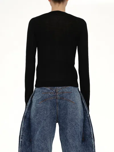 Alaïa Layer Cardigan In Black