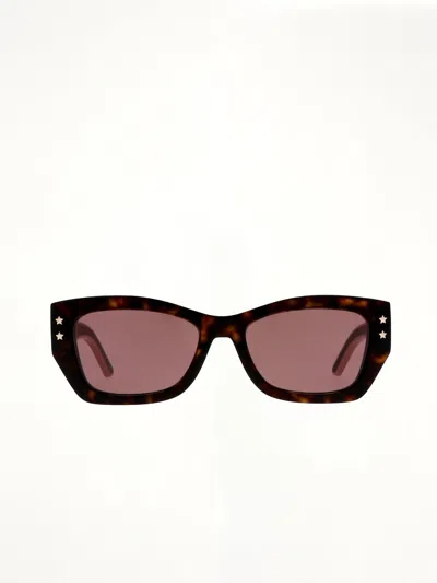 Dior Pacific S2u 25d053 Rectangular Sunglasses In Black
